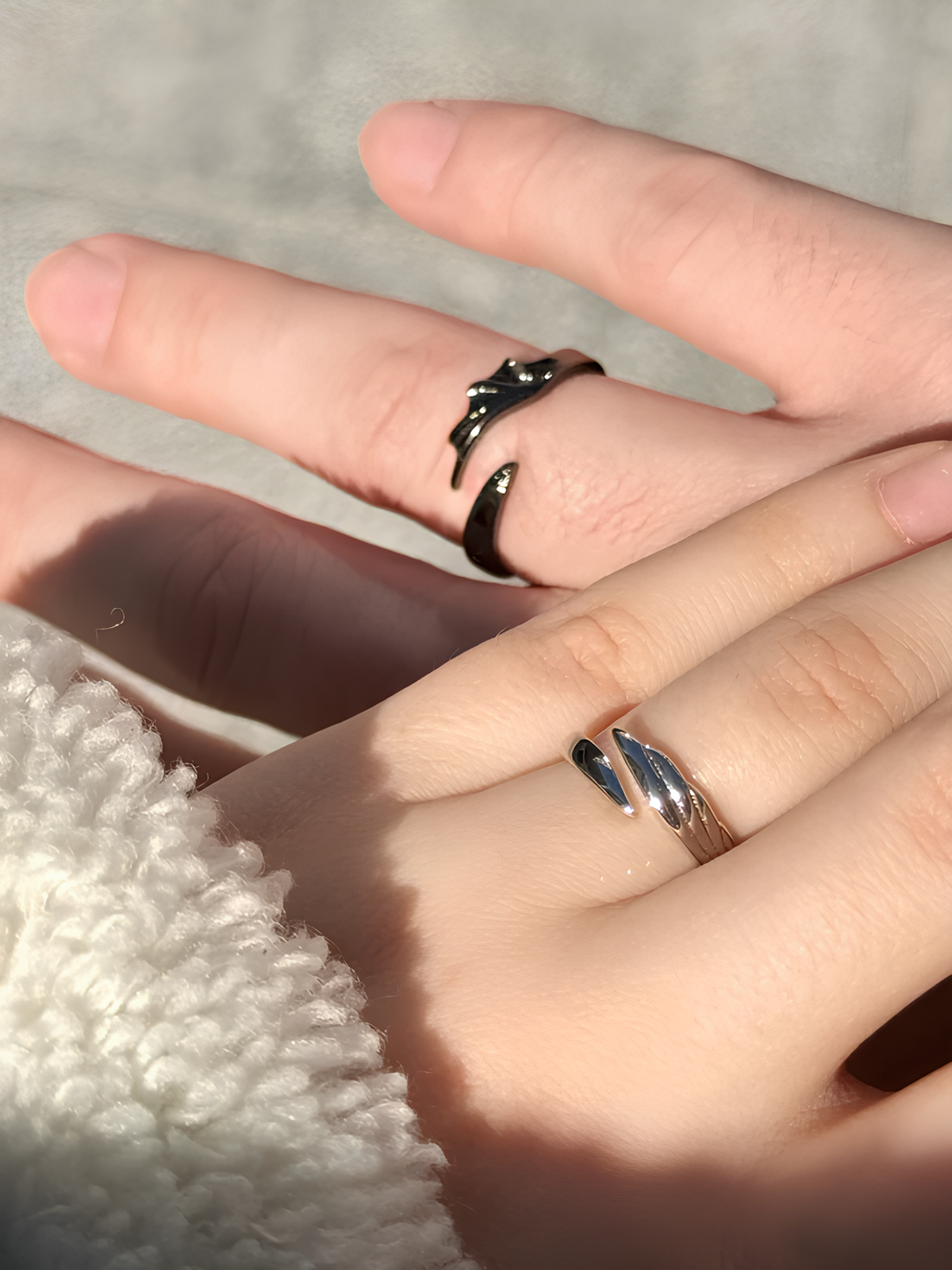 Night Fury And Light Fury Couple Rings