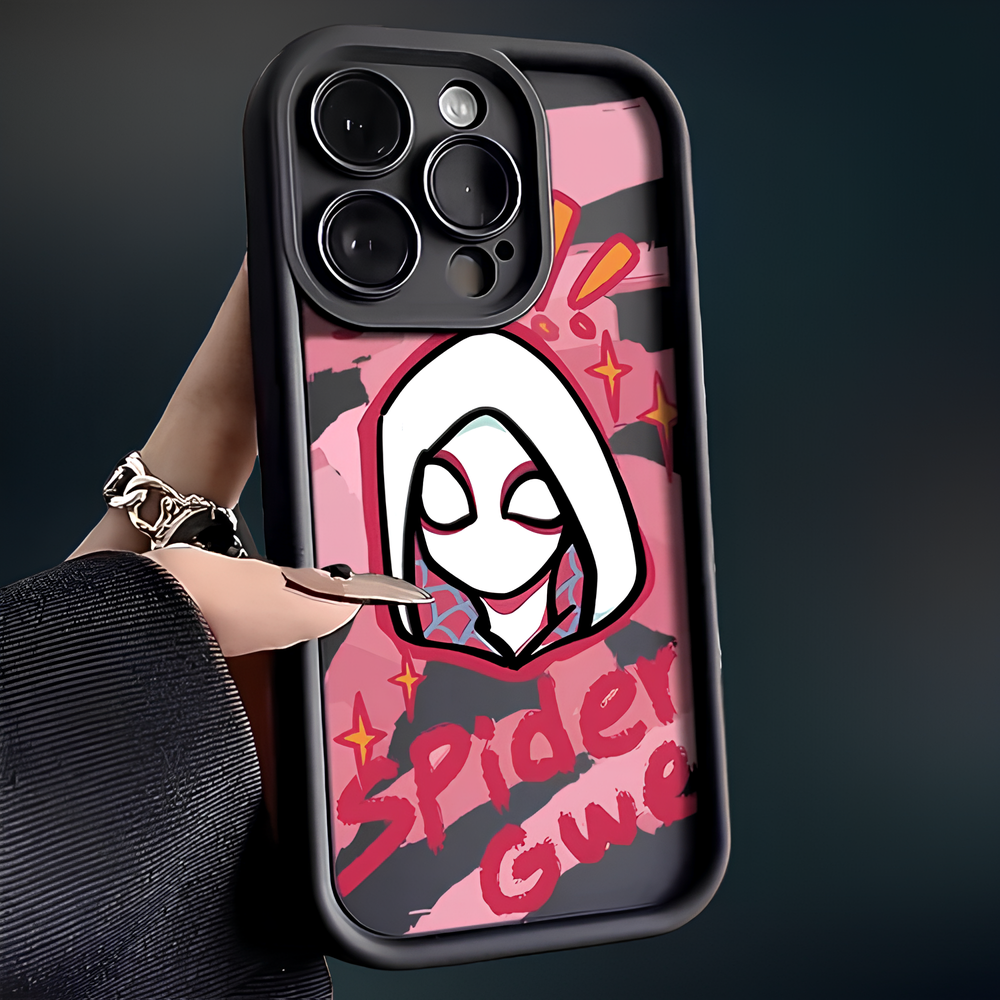 Spiderman Gwen and Miles Couple Phone Case