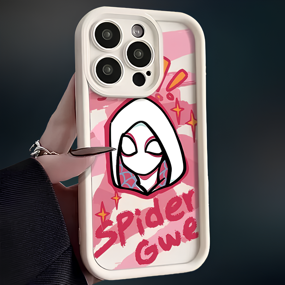 Spiderman Gwen and Miles Couple Phone Case