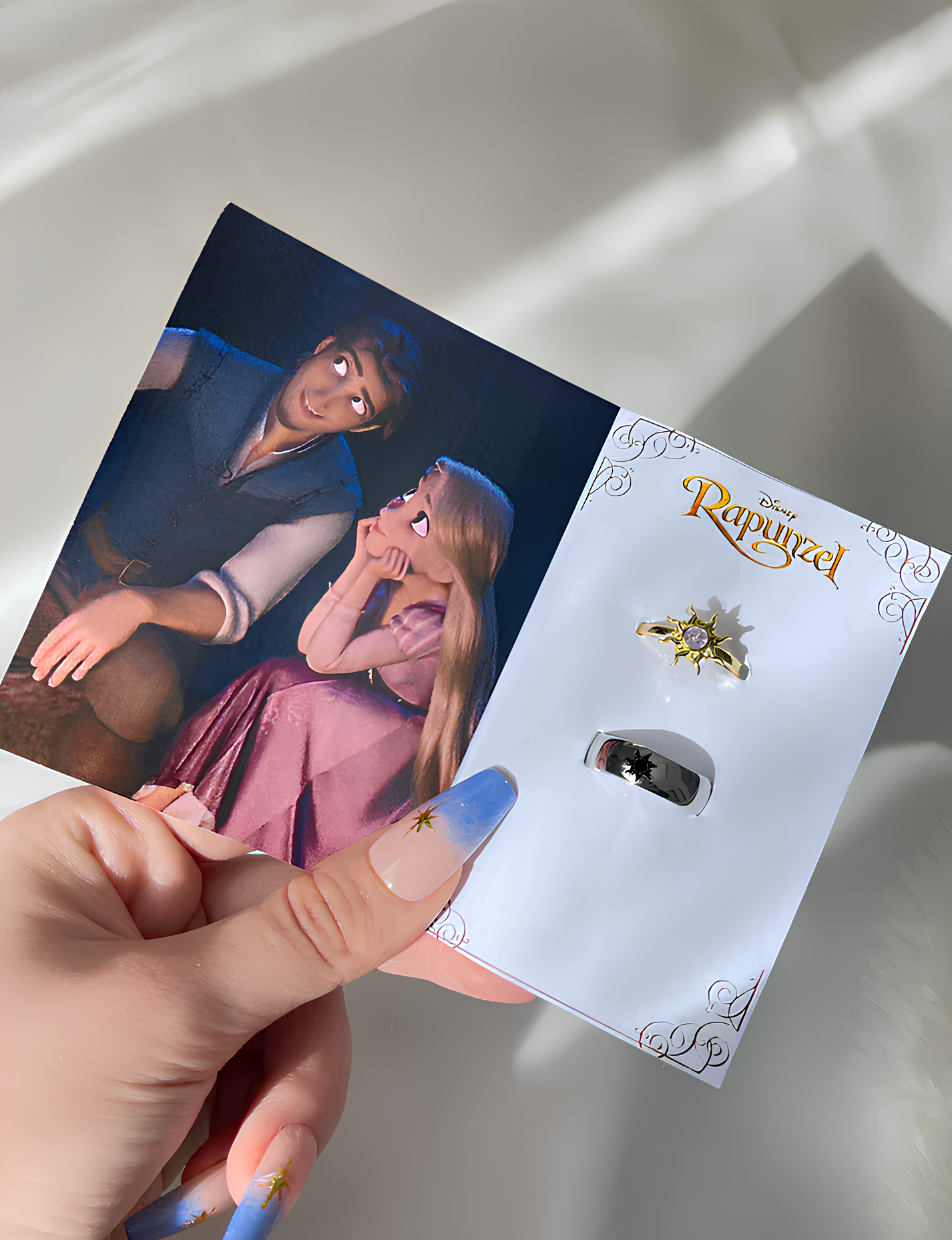Rapunzel & Flynn Sun Couple Rings