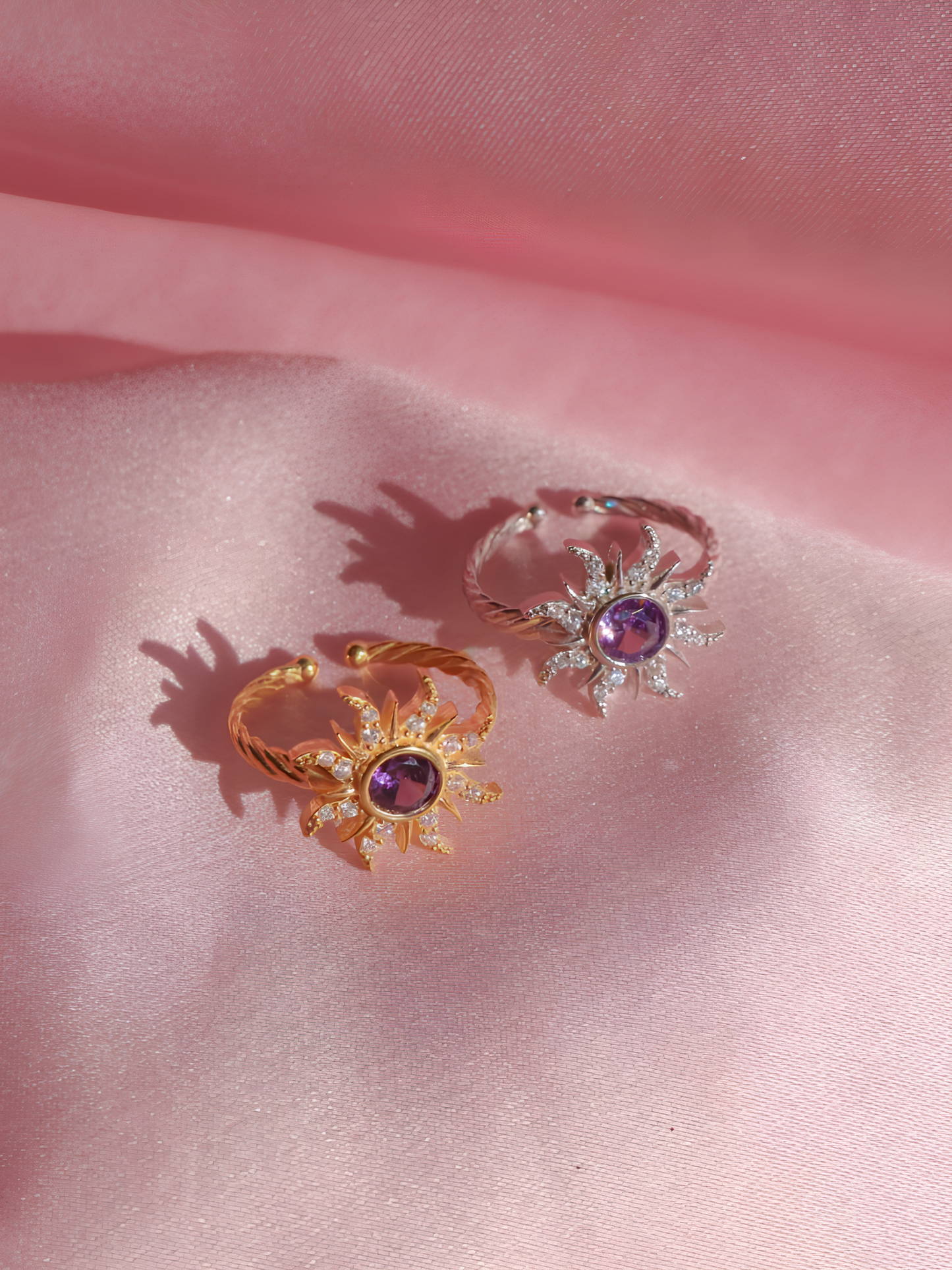 Rapunzel Sun Opal Ring