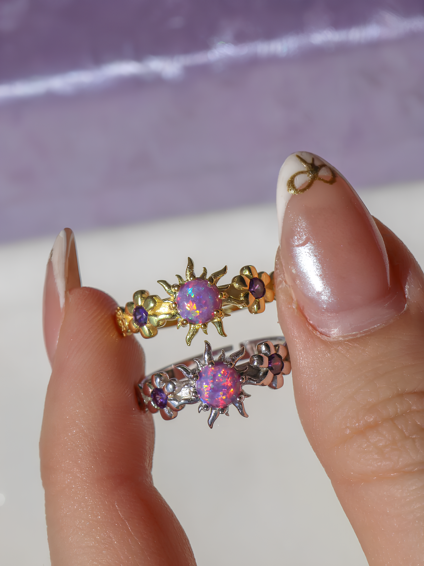 Rapunzel Sunflower Matching Rings