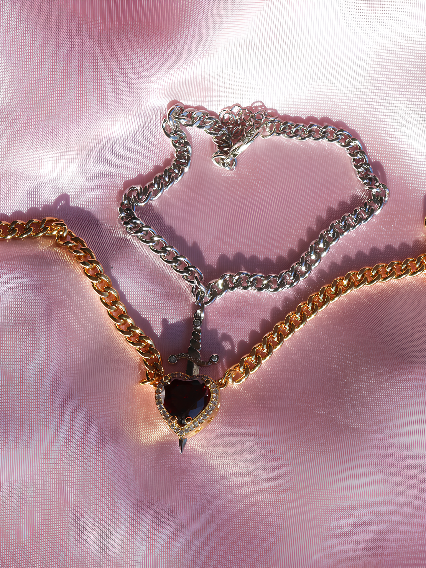 Heart and Sword Snow White Bracelet