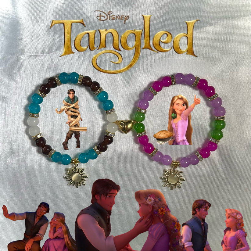 Rapunzel and Flynn Matching Bracelets