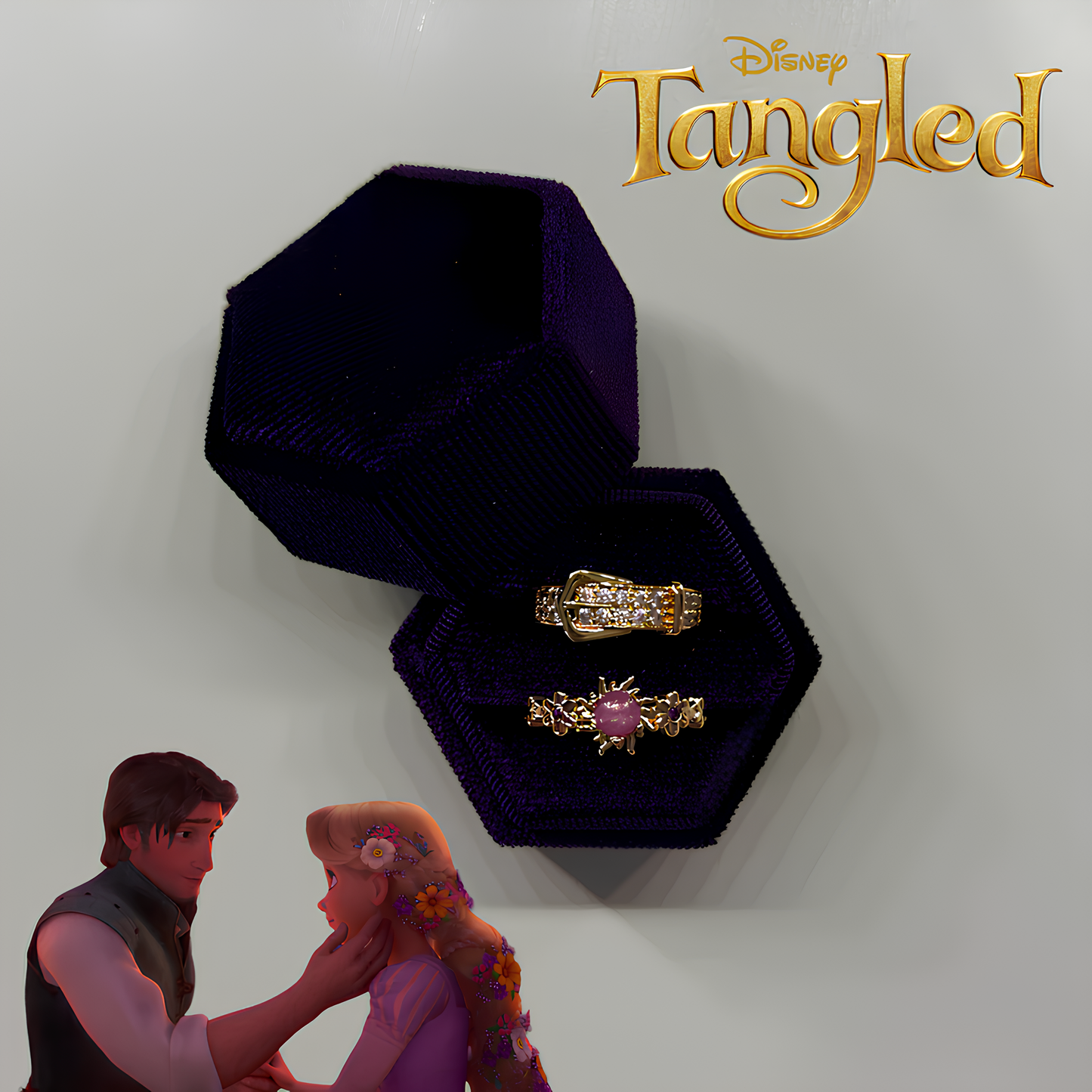 Rapunzel & Flynn Magic Couple Rings