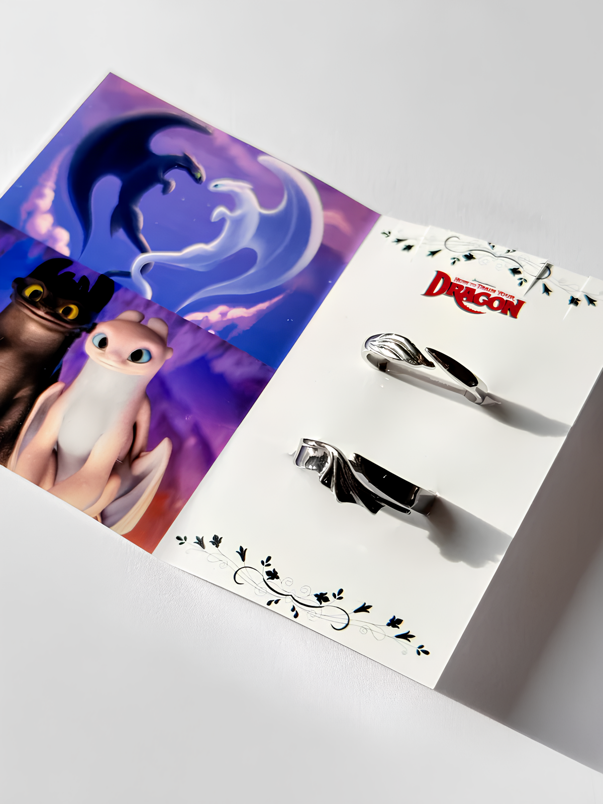 Night Fury And Light Fury Couple Rings