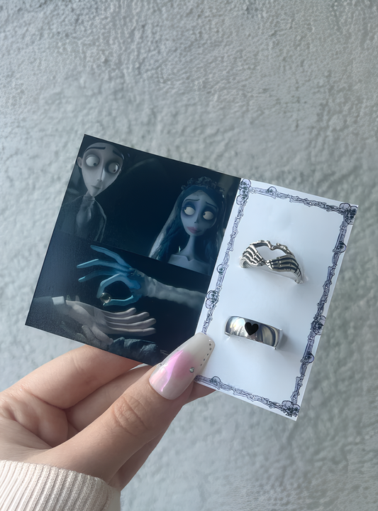 Corpse Bride Couple Rings