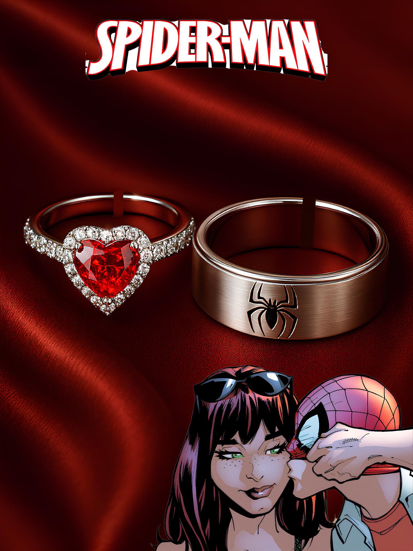 Peter & MJ Silver Couple Rings