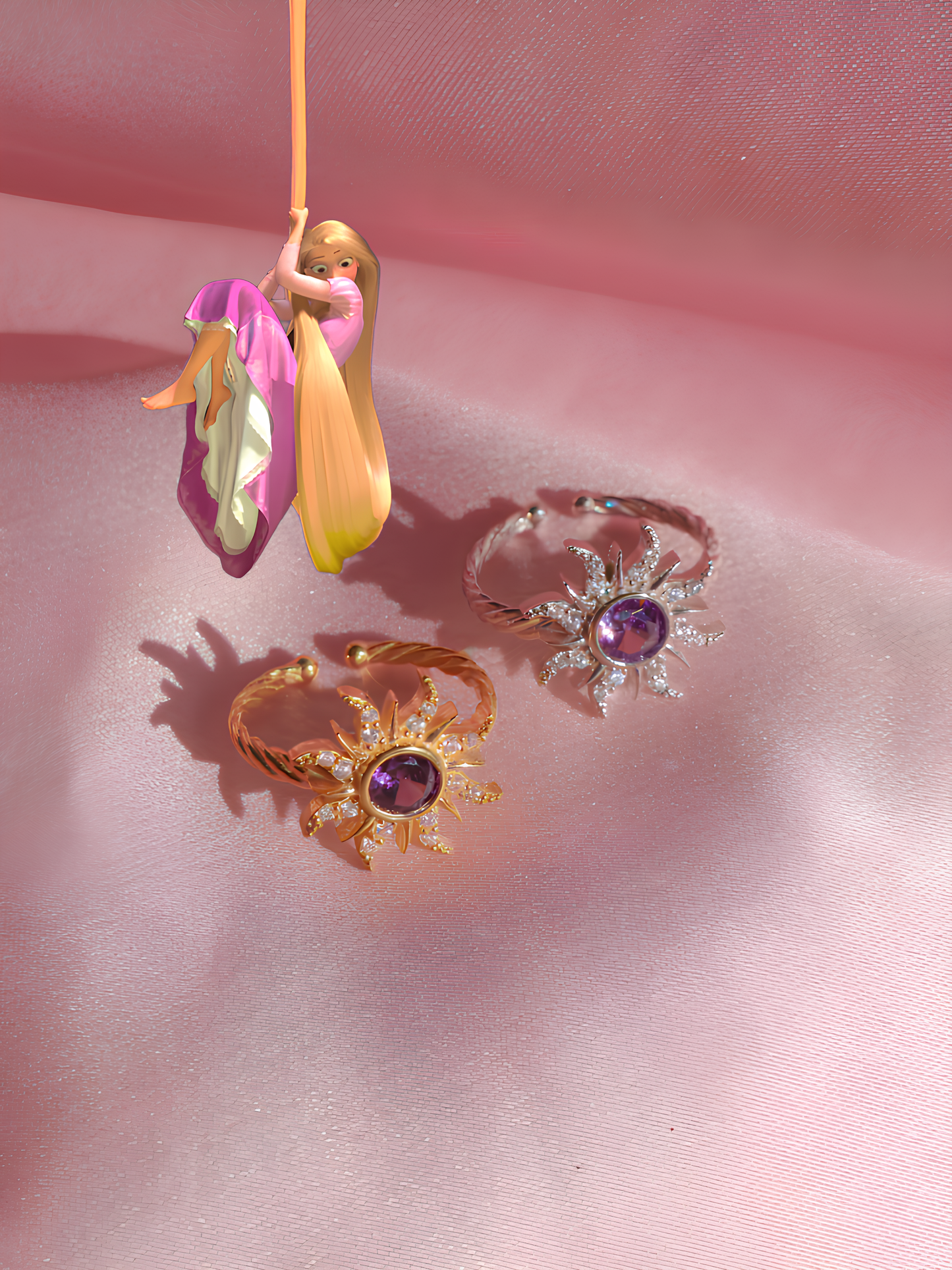 Rapunzel Couple Rings