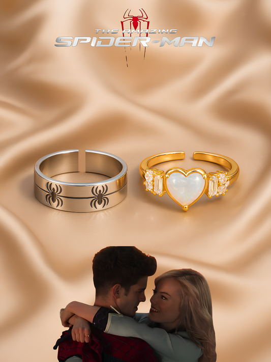 Spiderman and Gwen Couple Rings