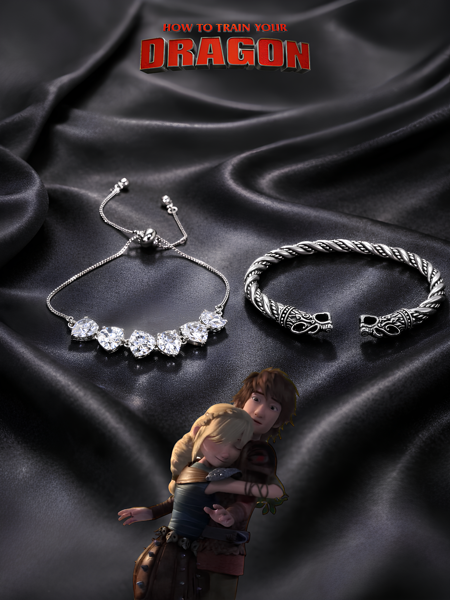 Hiccup and Astrid Couple Bracelets