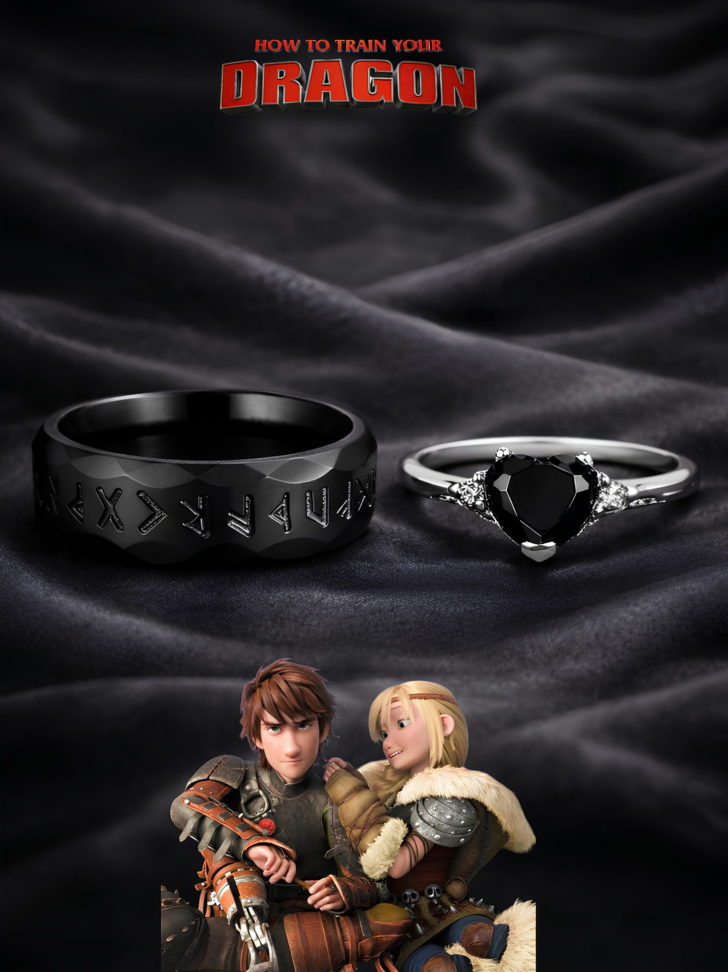 Hiccup and Astrid Strength Couple Rings