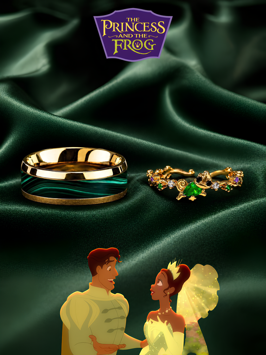 Tiana and Naveen Couple Rings