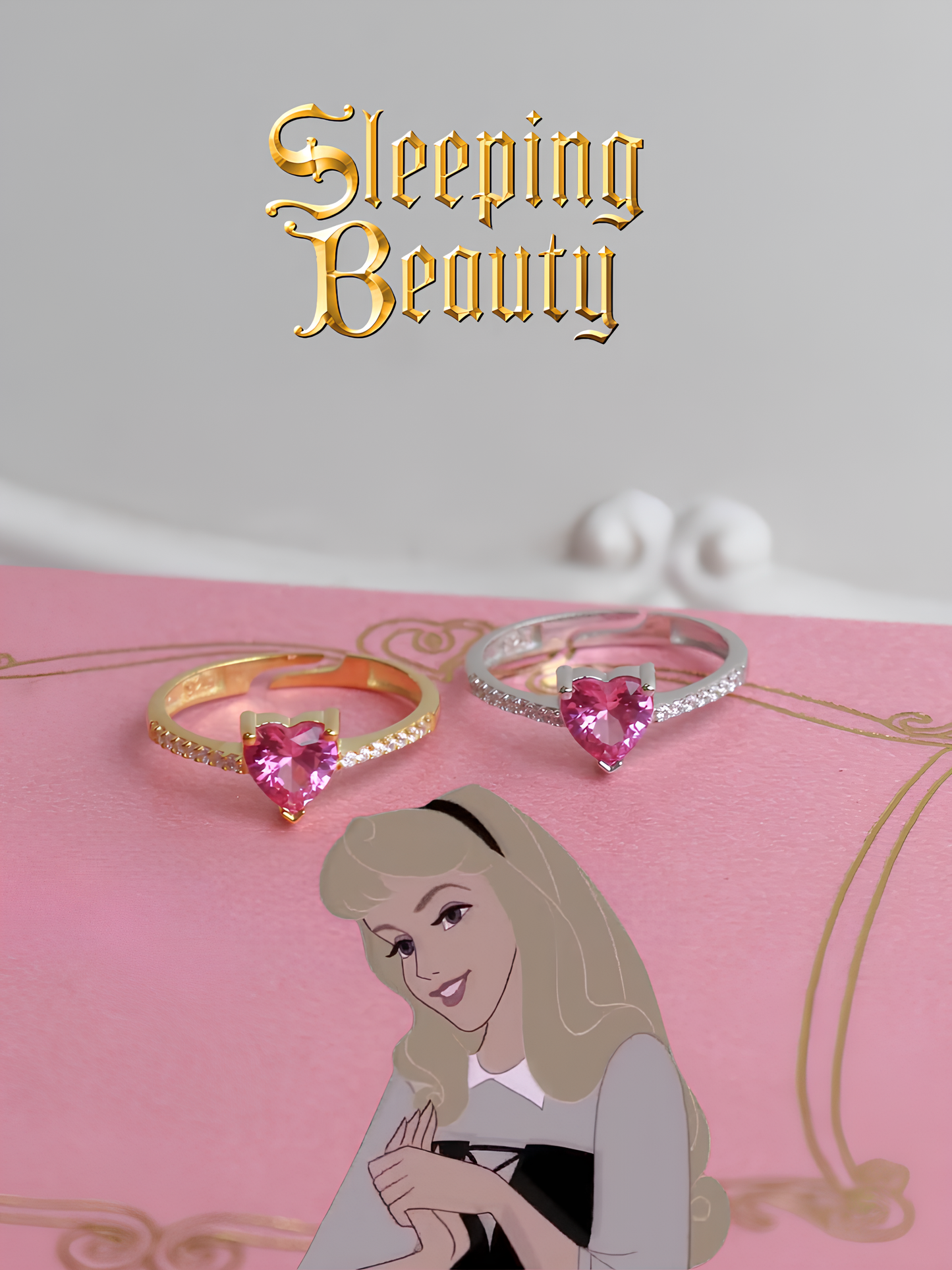 Princess Aurora Heart Ring